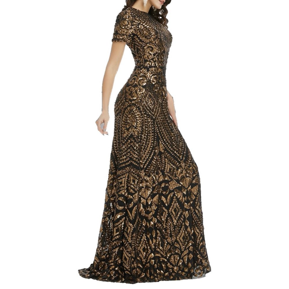 Maxi Fitted Gala Formal Evening Dress